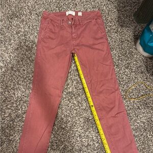 Stylish Pink Straight-Leg Pants